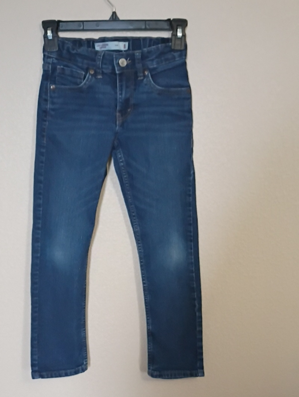 Kids Slim Fit Dark Blue Jeans